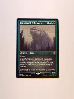 Foil Etched Craterhoof Behemoth Mythic Foil - Image 1