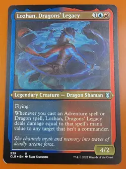1x Lozhan, Dragons' Legacy (LP) | FOIL-ETCHED | Battle for Baldur's Gate | MTG - Image 1