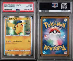 2022 POKEMON GO JPN #028 PIKACHU-HOLO PSA 10 - Image 3