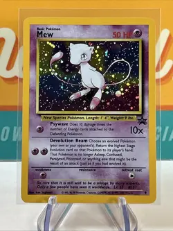 Mew WoTC Black Star Promo #9 Pokemon League 2000 TCG Near Mint NM - Image 2