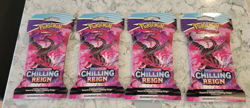 New Pokemon TCG Chilling Reign 2021 Sleeved Booster Pack Sealed Lot of 8 - Image 4