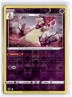 Hisuian Typhlosion 052/189 Reverse Holo Pokemon SWSH10: Astral Radiance NM - Image 1