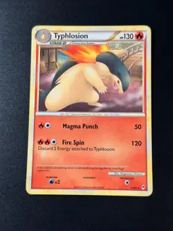 Pokemon TCG Typhlosion Call of Legends 35/95 Regular Rare LP - Image 1