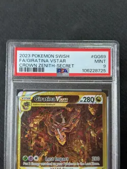 Giratina VSTAR GG69 PSA 9 MINT Crown Zenith Secret Rare Full Art Holo Pokemon - Image 4