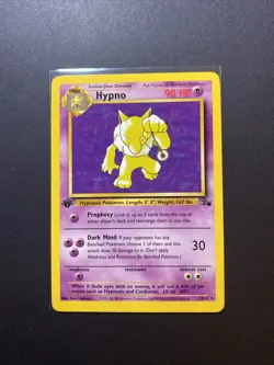 Hypno 23/62 Fossil Regular Non Holo 1st Edition Pokemon WOTC NM - Image 1