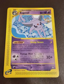 Pokemon TCG Espeon Aquapolis Non-Holo Rare 11/147 LP 🔥 - Image 1