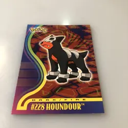 2001 Topps Pokemon TV Johto League Champions Non Holo Foil #228 Houndour - Image 1
