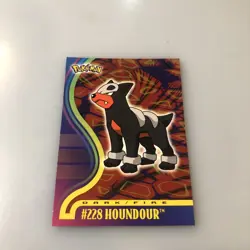 2001 Topps Pokemon TV Johto League Champions Non Holo Foil #228 Houndour - Image 2