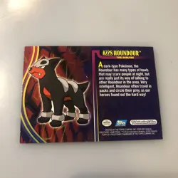 2001 Topps Pokemon TV Johto League Champions Non Holo Foil #228 Houndour - Image 4