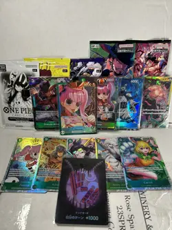 One piece aa leader TCG LOT packs and cards under market value $120 total value - Image 1