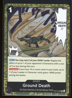 Ground Death One Piece OP14 The Azure Sea's Seven Rare #096 - Image 1