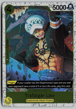 One Piece TCG The Best Vol. 2 PRB-02 - Trafalgar Law P-088 (Pirate Foil) - Image 1
