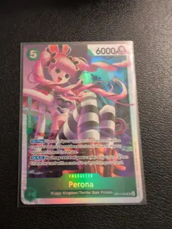 One Piece TCG - The Azure Sea's Seven - Perona OP14-033 SR - NM Foil - Image 1