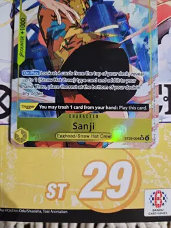 One Piece ST29 Egghead Sanji SR Alternate Art ENGLISH - Image 4