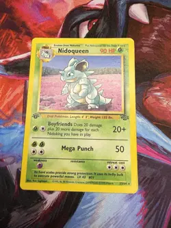 Pokemon TCG Nidoqueen Jungle 1st Edition Non-Holo Card 7/64 - Image 1