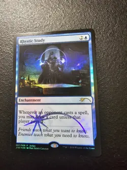 Rhystic Study -Foil Near Mint MTG Promos: Judge - Image 2