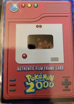 Pokemon TCG 2000s Movie Film Frame Card ASH KETCHUM - Image 2