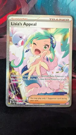 Lisias Appeal Sir Surging Sparks Holo Pokemon Card 246/191 NEAR MINT - Image 2