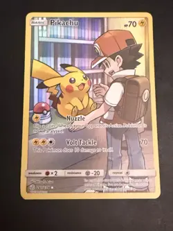 Pokemon TCG Pikachu Card #241/236 Cosmic Eclipse Secret Rare - Image 1