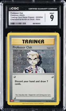 2023 POKEMON TRADING CARD GAME CLASSIC #023 PROFESSOR OAK CGC 9 - Image 1