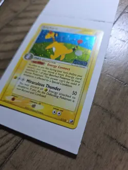 Ampharos 1/115 EX Unseen Forces Pokemon Card, Reverse Holo Rare Stamped - Image 2