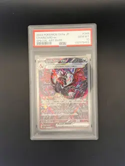 Charizard EX SAR 349/190 SV4a Shiny Treasure Japanese Pokemon Card PSA 10 - Image 1