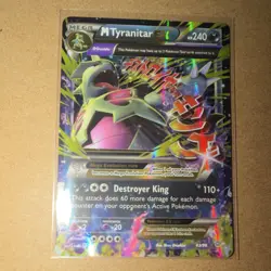 Pokemon M Tyranitar EX Holo Promo Jumbo Oversized 043/098 Card - Image 1