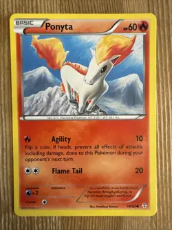 Ponyta 14/83 2016 Generations 20th Anniversary Pokemon Card Komiya Artwork - VLP - Image 1