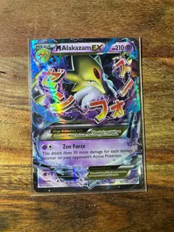 M Alakazam EX 26/124 Fates Collide Ultra Rare Holo 2016 Pokemon TCG NM - Image 1