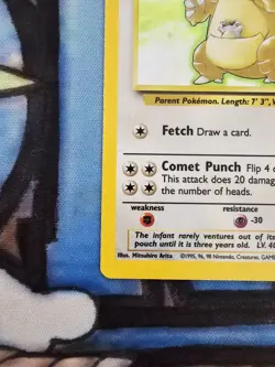 Pokemon TCG Kangaskhan Jungle 5/64 Holo Unlimited Holo Rare NM - Image 3
