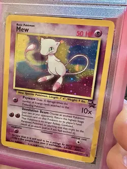 *MINT* Black Star Promo Mew #9 Pokemon 2000 Holo Foil PSA 9 💎 (SWIRL) - Image 2