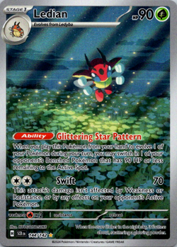 Pokemon TCG Ledian 144/142 Illustration Rare Stellar Crown NM/M - Image 1