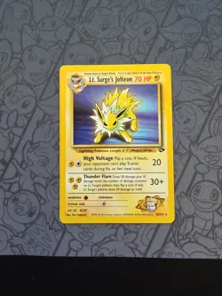 Pokemon: Lt. Surge's Jolteon #28/132 Rare Non-holo Gym Challenge 2000 - LP - J75 - Image 1