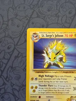Pokemon: Lt. Surge's Jolteon #28/132 Rare Non-holo Gym Challenge 2000 - LP - J75 - Image 4