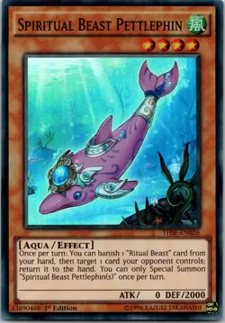 Yugioh Spiritual Beast Pettlephin THSF-EN026 1st Edition Super Rare NM - Image 1
