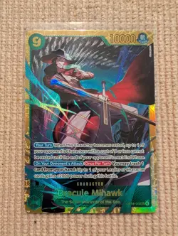 One piece TCG OP14-119 Dracule Mihawk (SEC) The Azure Sea's Seven (OP14) NM ENG - Image 1