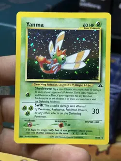Yanma 17/75 Neo Discovery 2001 Holo Rare WOTC Pokemon Card TCG - Image 3