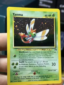 Yanma 17/75 Neo Discovery 2001 Holo Rare WOTC Pokemon Card TCG - Image 5