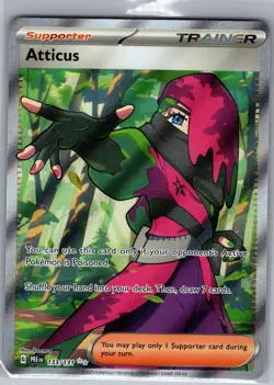 Atticus 133/131 Full Art Trainer - Prismatic Evolutions - Pokemon Card - NM - Image 1