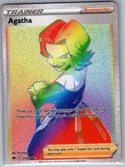 Agatha (Secret) 210/198 SWSH06: Chilling Reign - Pokemon Card - NM - Image 1