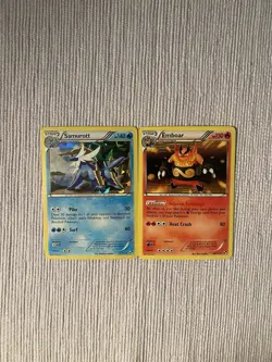 Pokemon TCG Emboar And Samurott Holo Cards Black And White Base Set LP - Image 1