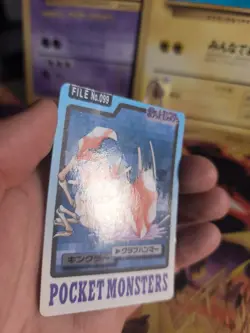 Pokemon Karte Card japanese carddass Pocket monsters 1997 Kingler Ditto NM- - Image 3