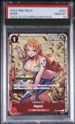 PSA 10 Nami Championship 2023 OnePiece Card CS Celebration Pack ST01-007 English - Image 1