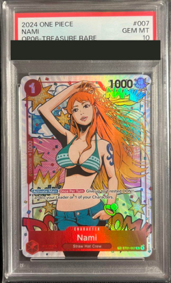 PSA 10 ONE PIECE Card Nami ST01-007 C TR Wings Of The Captain 2023 from Japan - Image 1