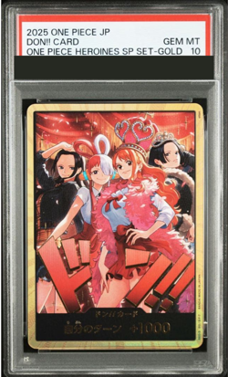 PSA 10 ONE PIECE Card Don Card Gold Heroines Special Set Nami Robin Uta Hancock - Image 1