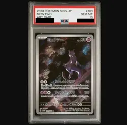 PSA 10 Mewtwo Pokemon Card 151 183/165 SV2a JP Japanese Art Rare Card 2023 Japan - Image 1