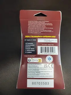 One Piece TCG PARAMOUNT WAR English (OP-02) Sleeved Booster Pack Sealed 12-Cards - Image 2