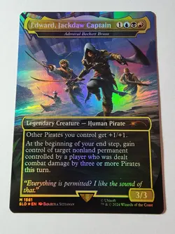 Edward, Jackdaw Captain - Admiral Beckett Brass (Rainbow Foil) Secret Lair Drop - Image 1