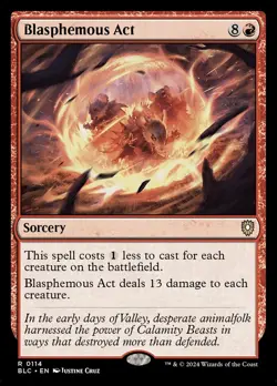 Blasphemous Act R Commander: Bloomburrow 114 NM - Image 1