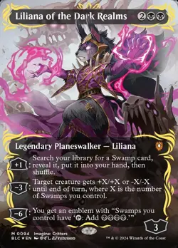 Mint/Near-Mint, English - 1 x MTG Liliana of the Dark Realms - Raised Foil - Bor - Image 1